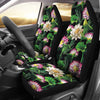 Water Lily Pattern Print Design WL010 Universal Fit Car Seat Covers-JorJune