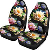 Water Lily Pattern Print Design WL02 Universal Fit Car Seat Covers-JorJune