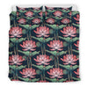 Water Lily Pattern Print Design WL03 Bedding Set