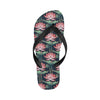 Water Lily Pattern Print Design WL03 Flip Flops-JorJune