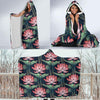 Water Lily Pattern Print Design WL03 Hooded Blanket-JORJUNE.COM