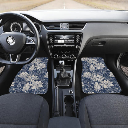 Water Lily Pattern Print Design WL04 Car Floor Mats-JORJUNE.COM