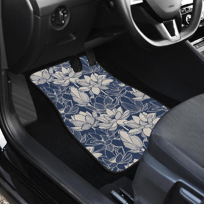 Water Lily Pattern Print Design WL04 Car Floor Mats-JORJUNE.COM