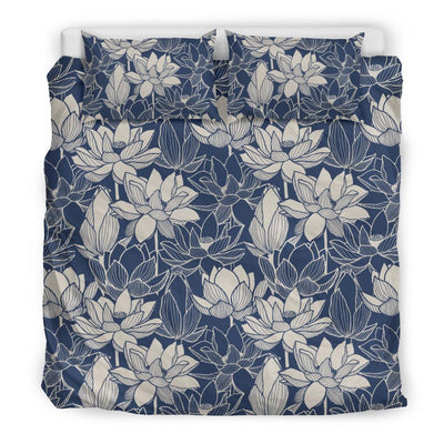 Water Lily Pattern Print Design WL04 Bedding Set