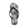 Water Lily Pattern Print Design WL04 Flip Flops-JorJune