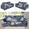 Water Lily Pattern Print Design WL04 Sofa Slipcover-JORJUNE.COM