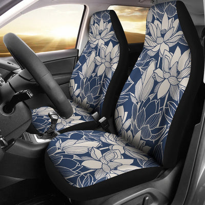 Water Lily Pattern Print Design WL04 Universal Fit Car Seat Covers-JorJune