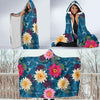 Water Lily Pattern Print Design WL05 Hooded Blanket-JORJUNE.COM