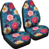 Water Lily Pattern Print Design WL05 Universal Fit Car Seat Covers-JorJune