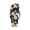 Water Lily Pattern Print Design WL06 Flip Flops-JorJune