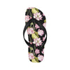 Water Lily Pattern Print Design WL06 Flip Flops-JorJune