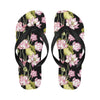 Water Lily Pattern Print Design WL06 Flip Flops-JorJune