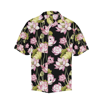 Water Lily Pattern Print Design WL06 Men Hawaiian Shirt-JorJune