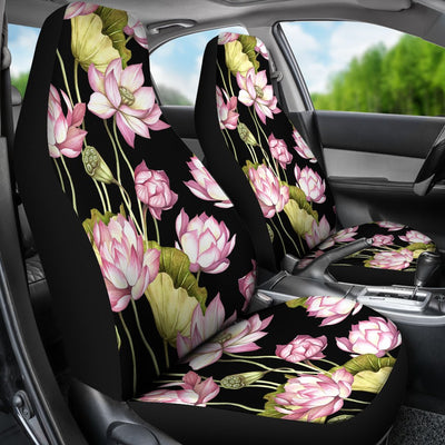 Water Lily Pattern Print Design WL06 Universal Fit Car Seat Covers-JorJune