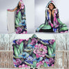 Water Lily Pattern Print Design WL07 Hooded Blanket-JORJUNE.COM