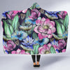 Water Lily Pattern Print Design WL07 Hooded Blanket-JORJUNE.COM