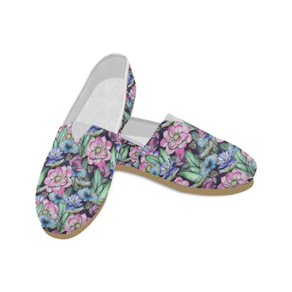 Water Lily Pattern Print Design WL07 Women Casual Shoes-JorJune.com