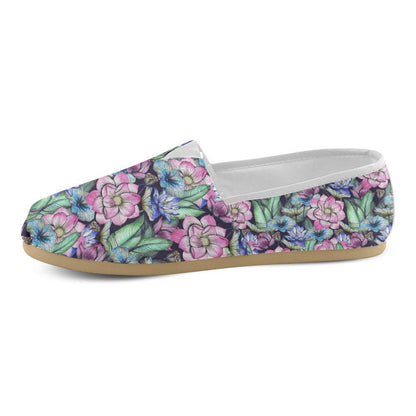 Water Lily Pattern Print Design WL07 Women Casual Shoes-JorJune.com