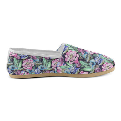 Water Lily Pattern Print Design WL07 Women Casual Shoes-JorJune.com