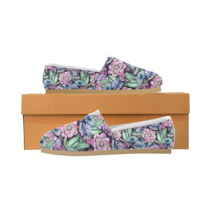 Water Lily Pattern Print Design WL07 Women Casual Shoes-JorJune.com