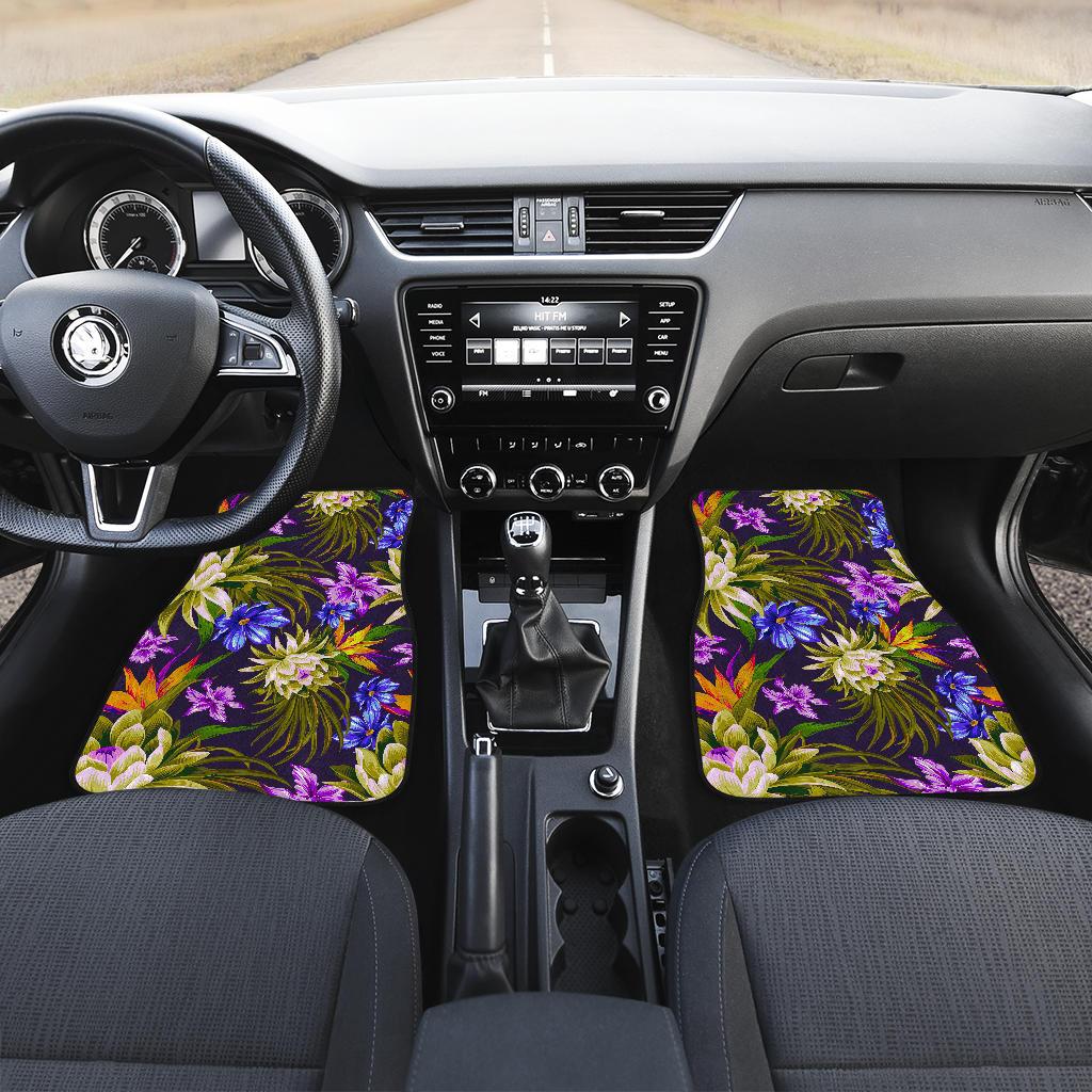 Water Lily Pattern Print Design WL08 Car Floor Mats-JORJUNE.COM