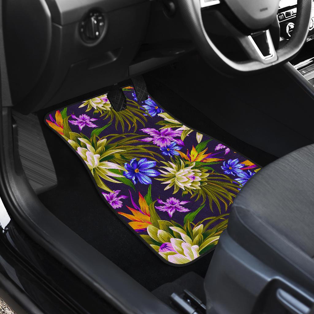 Water Lily Pattern Print Design WL08 Car Floor Mats-JORJUNE.COM