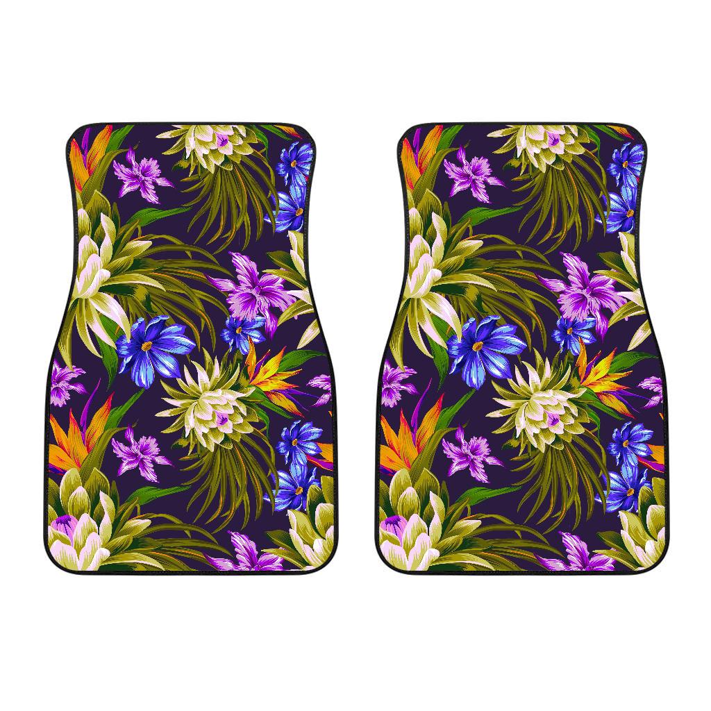 Water Lily Pattern Print Design WL08 Car Floor Mats-JORJUNE.COM