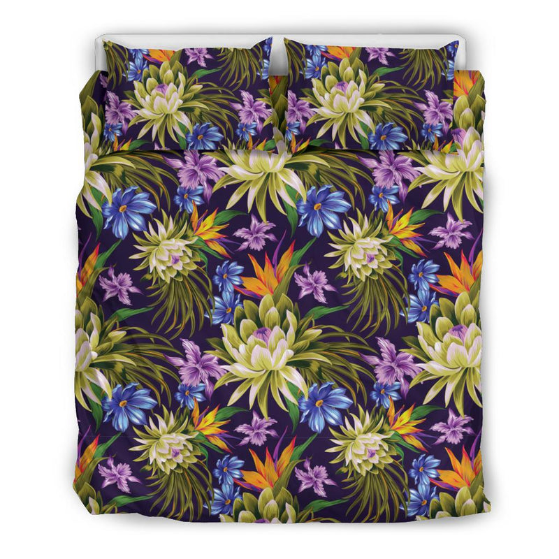 Water Lily Pattern Print Design WL08 Duvet Cover Bedding Set-JORJUNE.COM