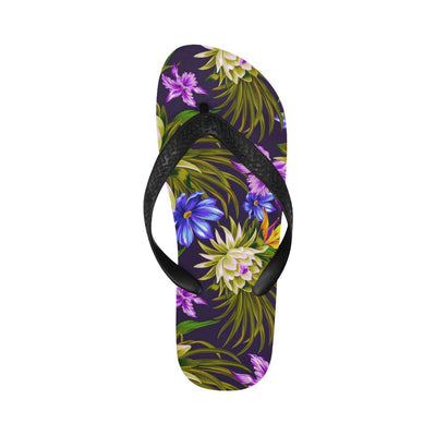 Water Lily Pattern Print Design WL08 Flip Flops-JorJune