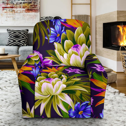 Water Lily Pattern Print Design WL08 Recliner Slipcover-JORJUNE.COM