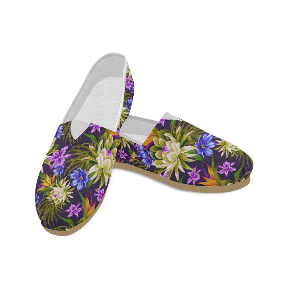 Water Lily Pattern Print Design WL08 Women Casual Shoes-JorJune.com