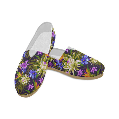 Water Lily Pattern Print Design WL08 Women Casual Shoes-JorJune.com