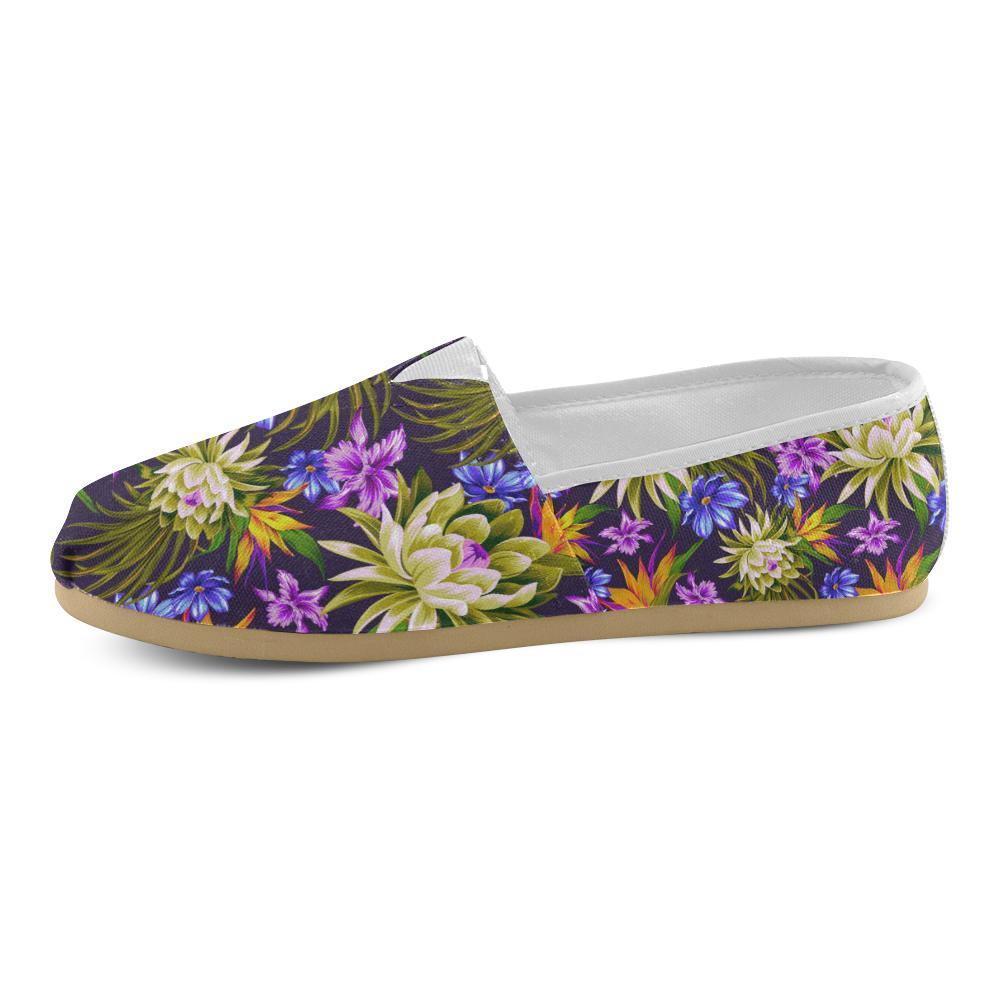 Water Lily Pattern Print Design WL08 Women Casual Shoes-JorJune.com