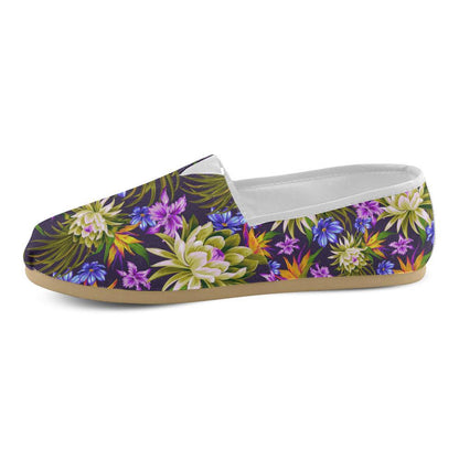 Water Lily Pattern Print Design WL08 Women Casual Shoes-JorJune.com