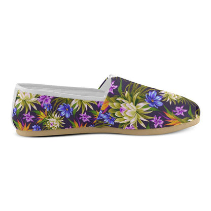 Water Lily Pattern Print Design WL08 Women Casual Shoes-JorJune.com