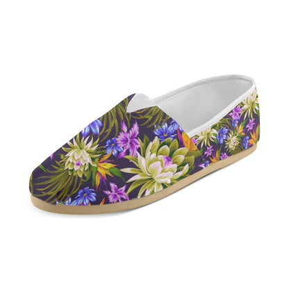 Water Lily Pattern Print Design WL08 Women Casual Shoes-JorJune.com