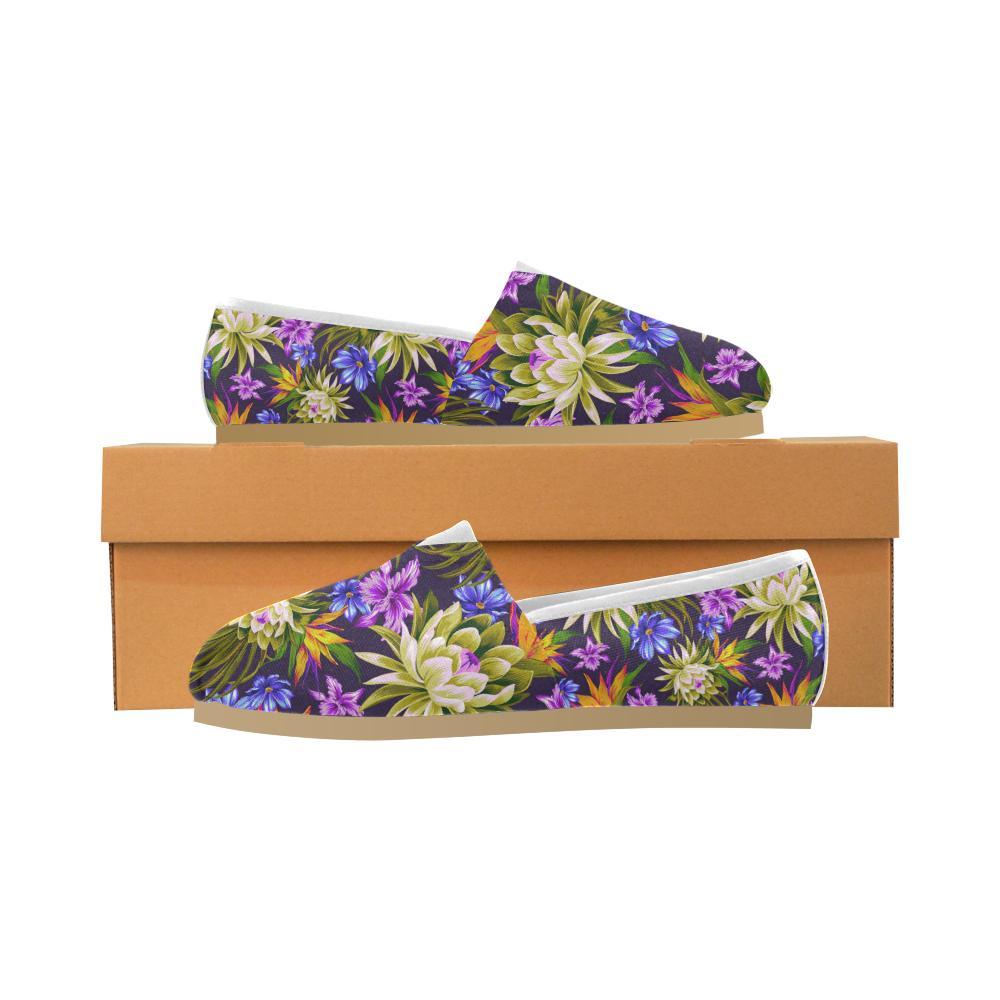 Water Lily Pattern Print Design WL08 Women Casual Shoes-JorJune.com