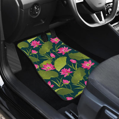 Water Lily Pattern Print Design WL09 Car Floor Mats-JORJUNE.COM