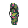 Water Lily Pattern Print Design WL09 Flip Flops-JorJune