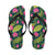 Water Lily Pattern Print Design WL09 Flip Flops-JorJune