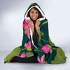 Water Lily Pattern Print Design WL09 Hooded Blanket-JORJUNE.COM