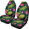 Water Lily Pattern Print Design WL09 Universal Fit Car Seat Covers-JorJune