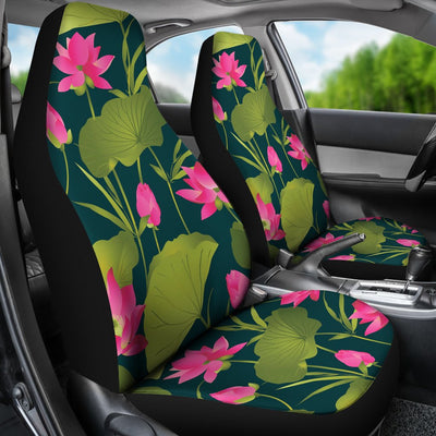 Water Lily Pattern Print Design WL09 Universal Fit Car Seat Covers-JorJune