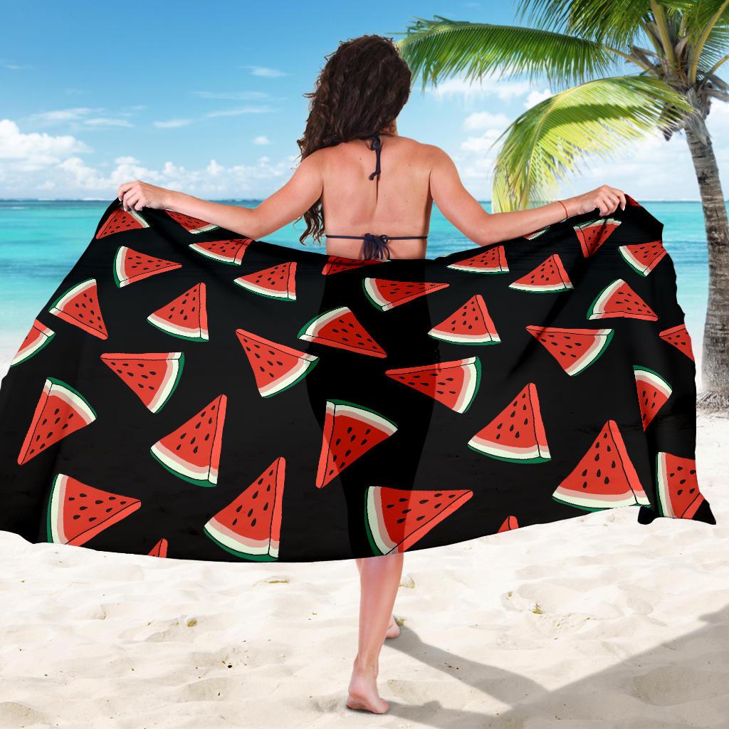 Watermelon Pattern Print Design WM01 Sarong Pareo Wrap-JORJUNE.COM