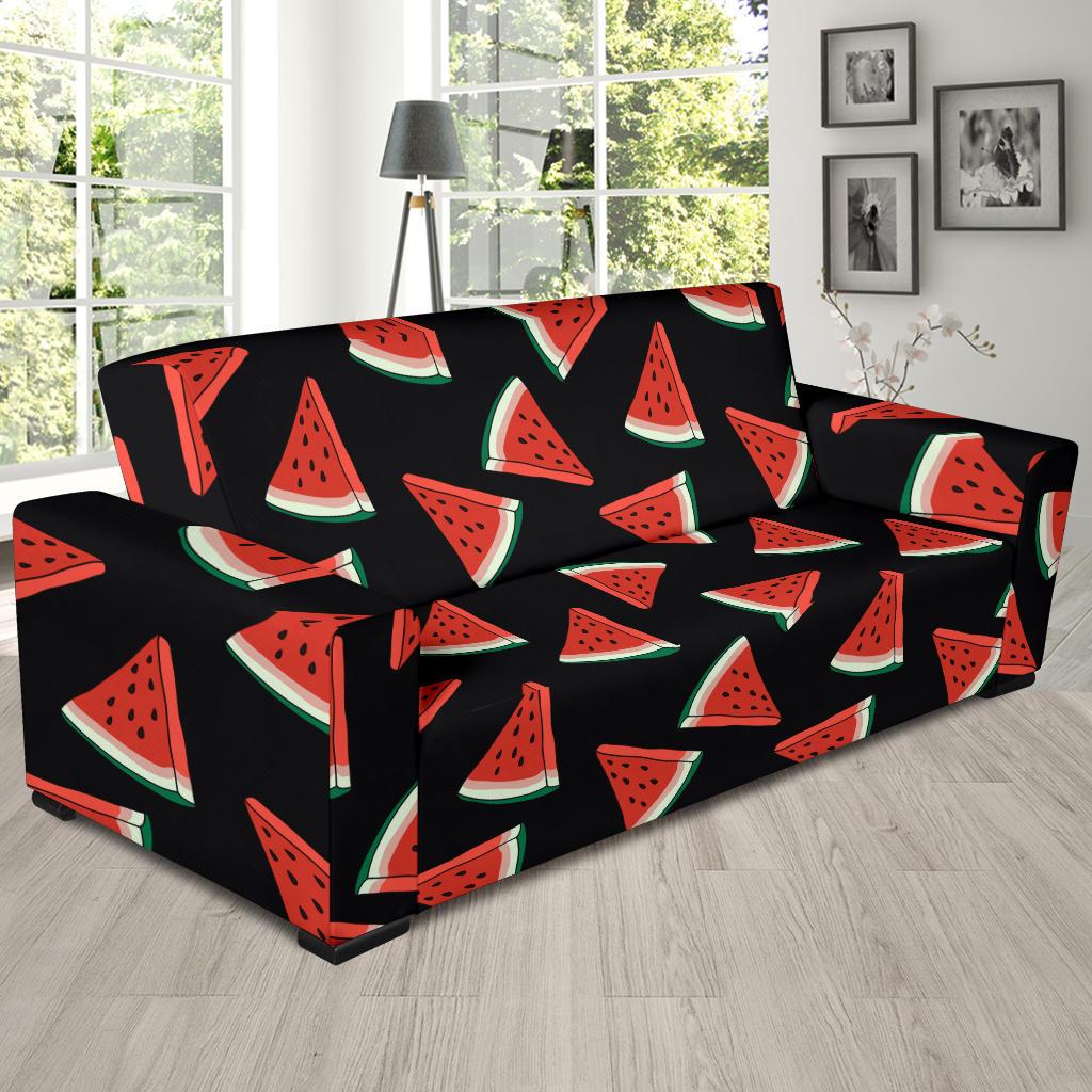Watermelon Pattern Print Design WM01 Sofa Slipcover-JORJUNE.COM