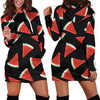 Watermelon Pattern Print Design WM01 Women Hoodie Dress