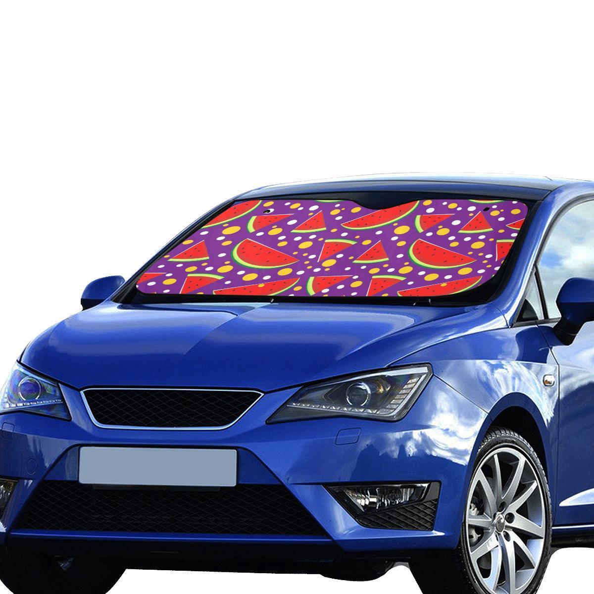 Watermelon Pattern Print Design WM010 Car Sun Shade-JorJune