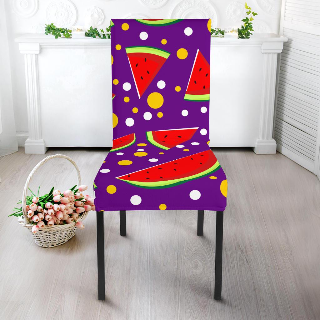 Watermelon Pattern Print Design WM010 Dining Chair Slipcover-JORJUNE.COM