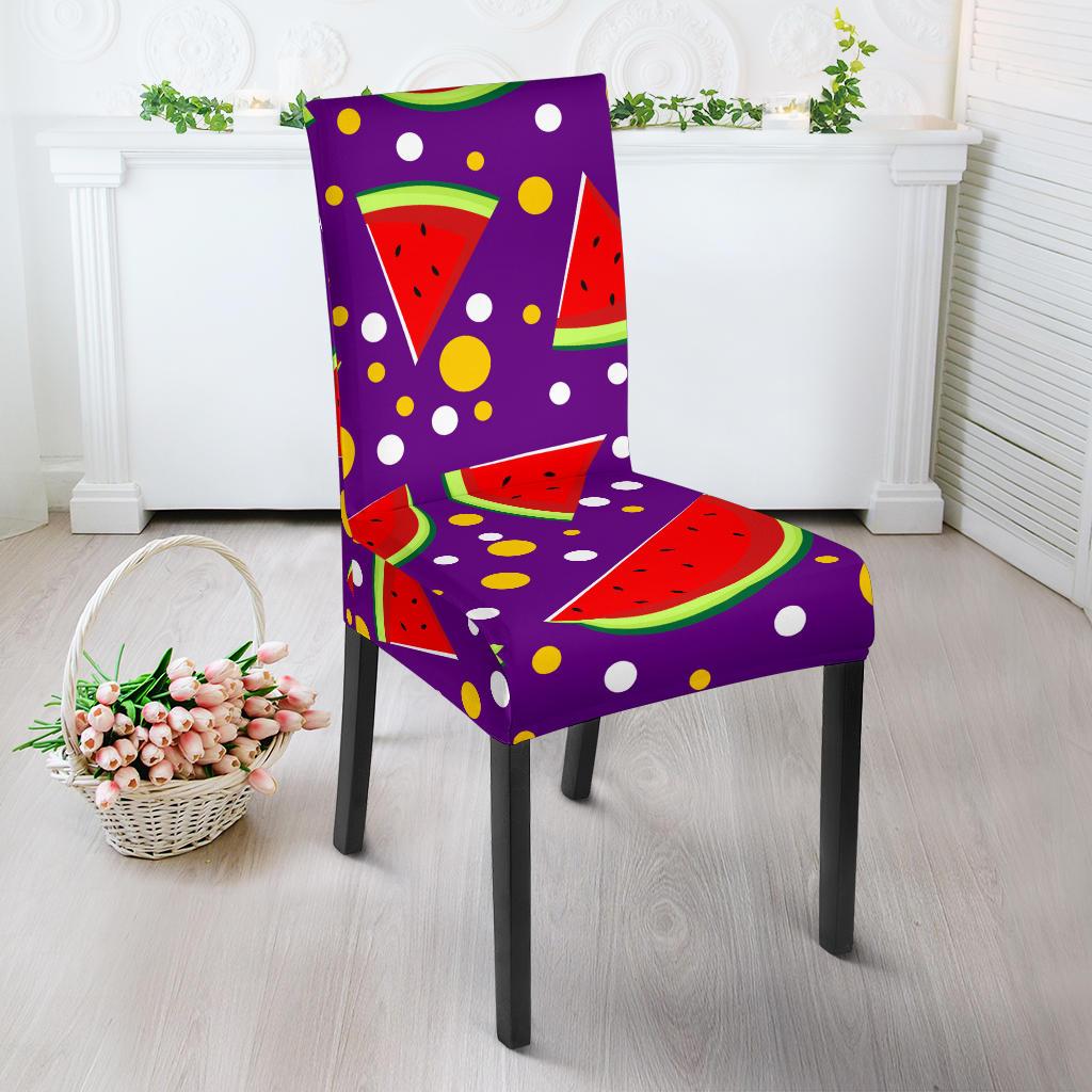 Watermelon Pattern Print Design WM010 Dining Chair Slipcover-JORJUNE.COM