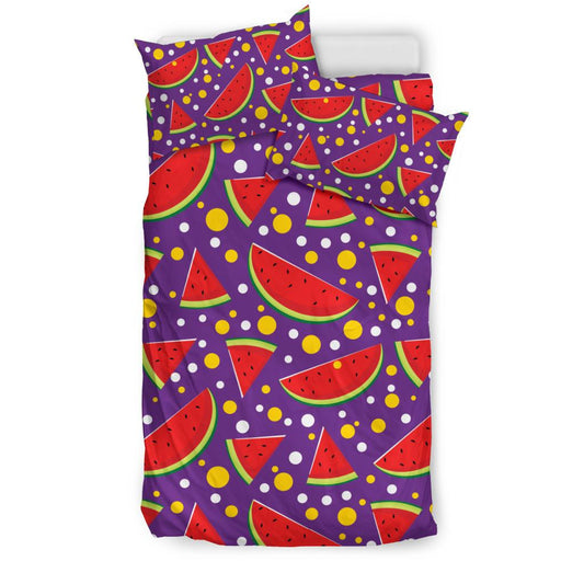 Watermelon Pattern Print Design WM010 Duvet Cover Bedding Set-JORJUNE.COM